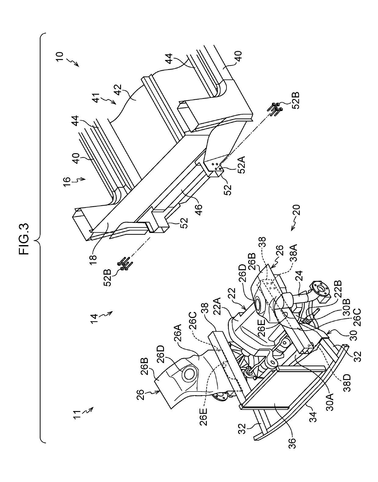 Vehicle front section structure and vehicle front section coupling method