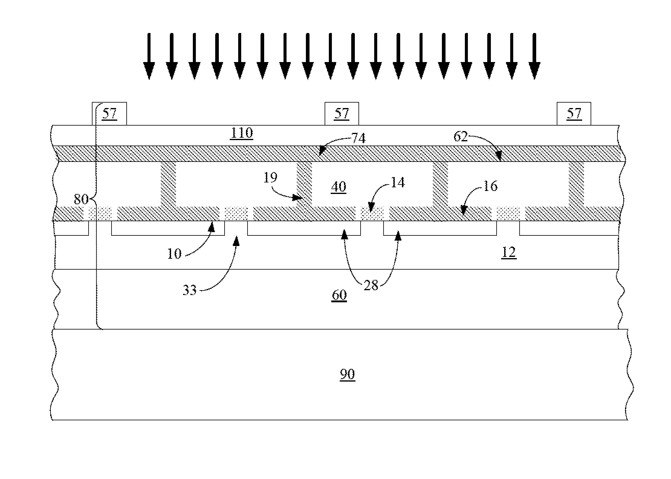 Photovoltaic cell comprising a thin lamina having emitter formed at light-facing and back surfaces