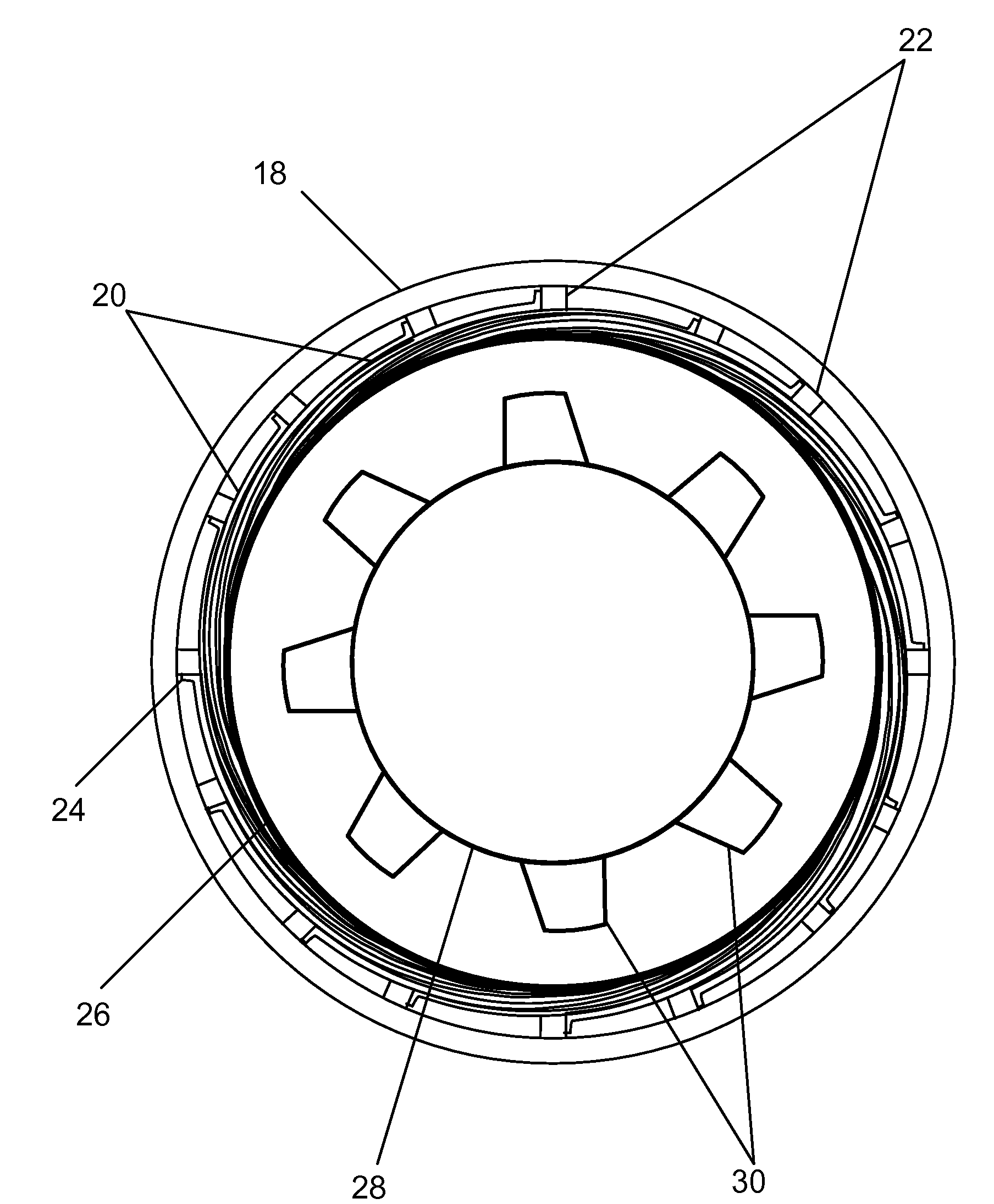Stator Casing Having Improved Running Clearances Under Thermal Load