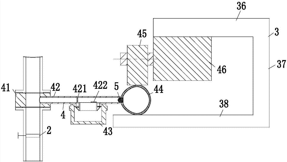 Detecting device for aluminum hydroxide powder flame retardant