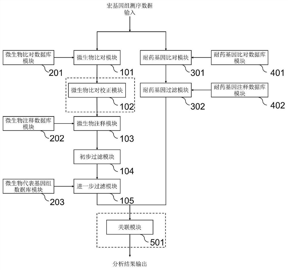 Microorganism contrast result correction method and system based on metagenome sequencing