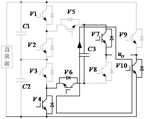 Single-phase unsymmetrical multi-level inverter with pre-charging circuit and charging method of single-phase unsymmetrical multi-level inverter