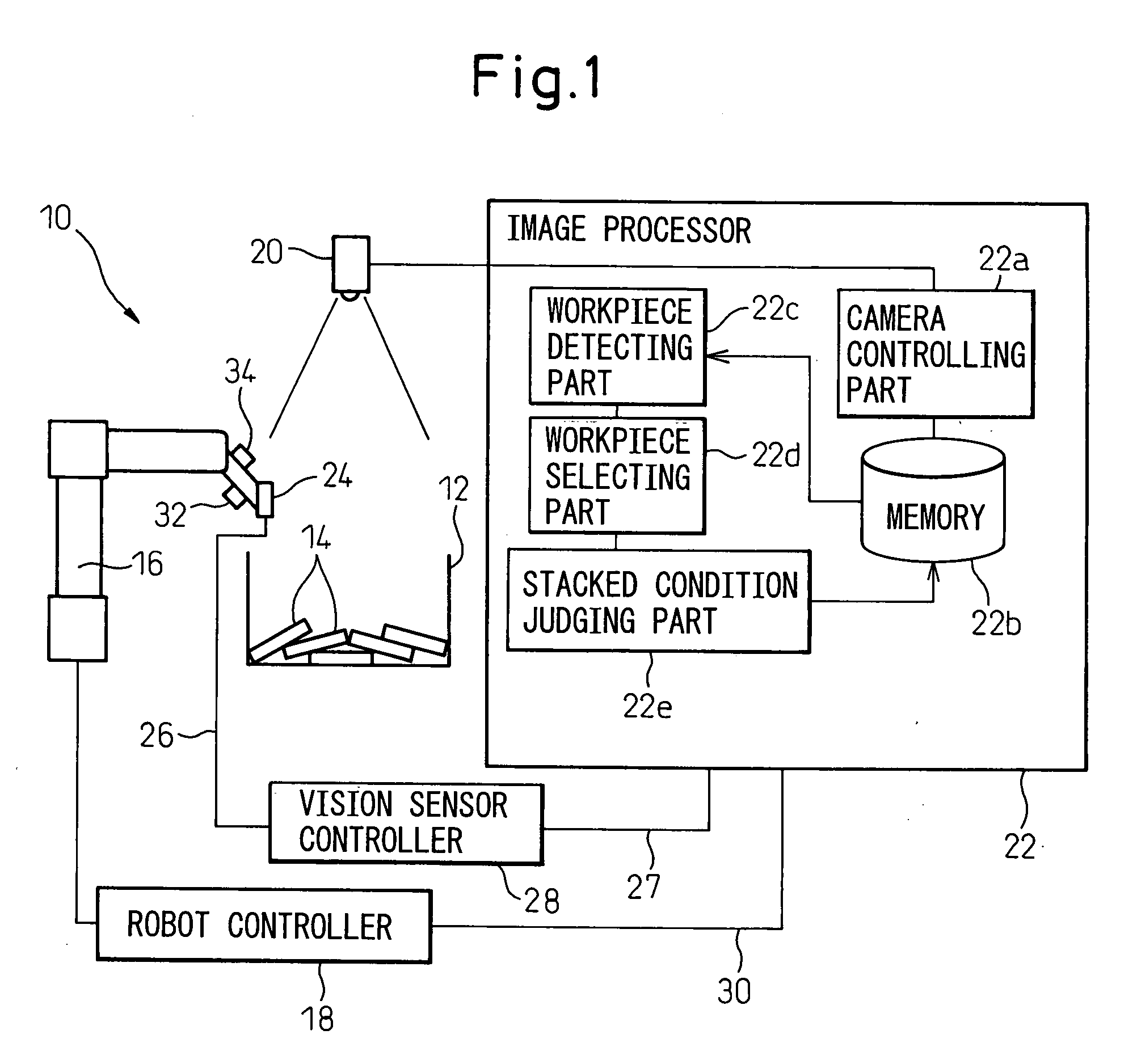 Workpiece picking device and method