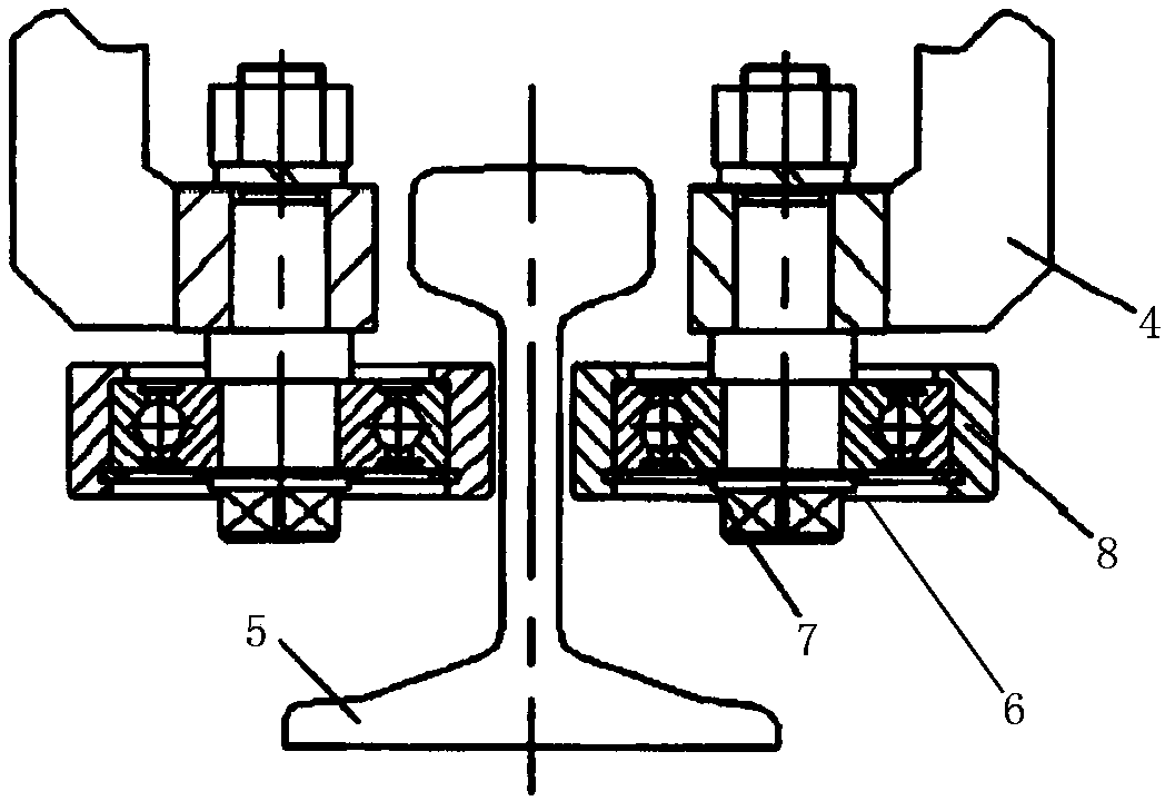 Rail clamping device