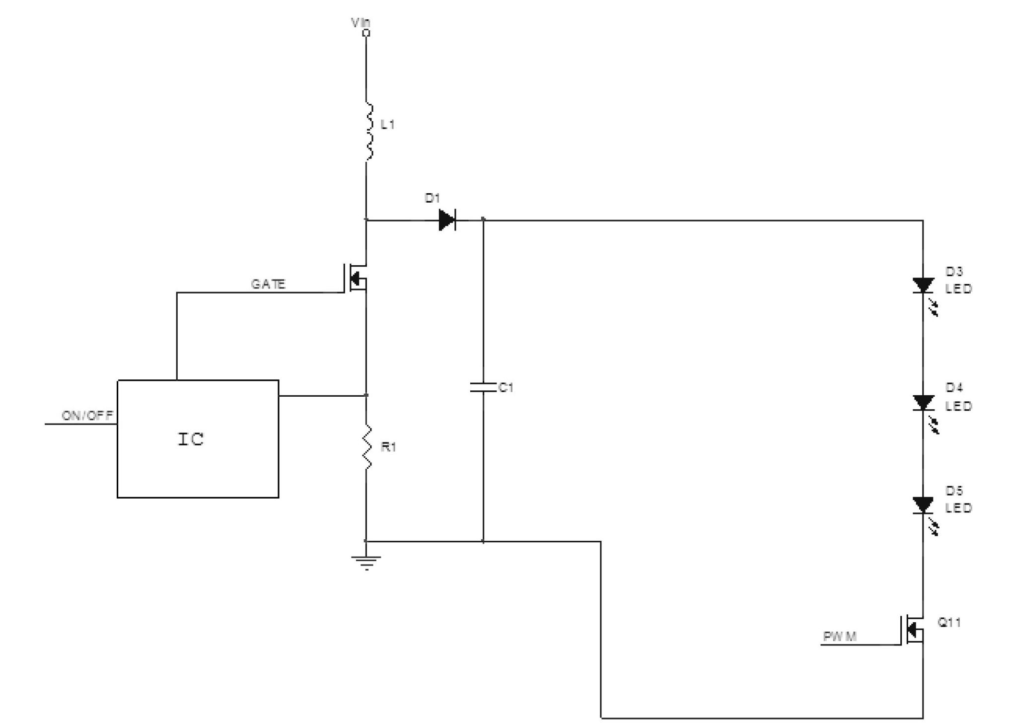 LED backlight drive circuit, liquid crystal display device and drive circuit