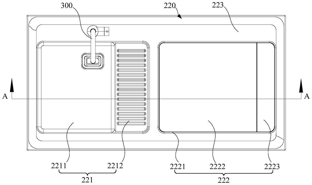 Washing machine assembly and assembly method of washing machine assembly