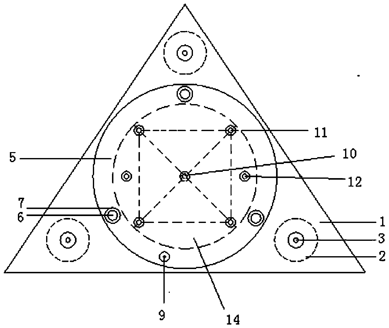 Drilling depth and verticality measuring device and using method thereof