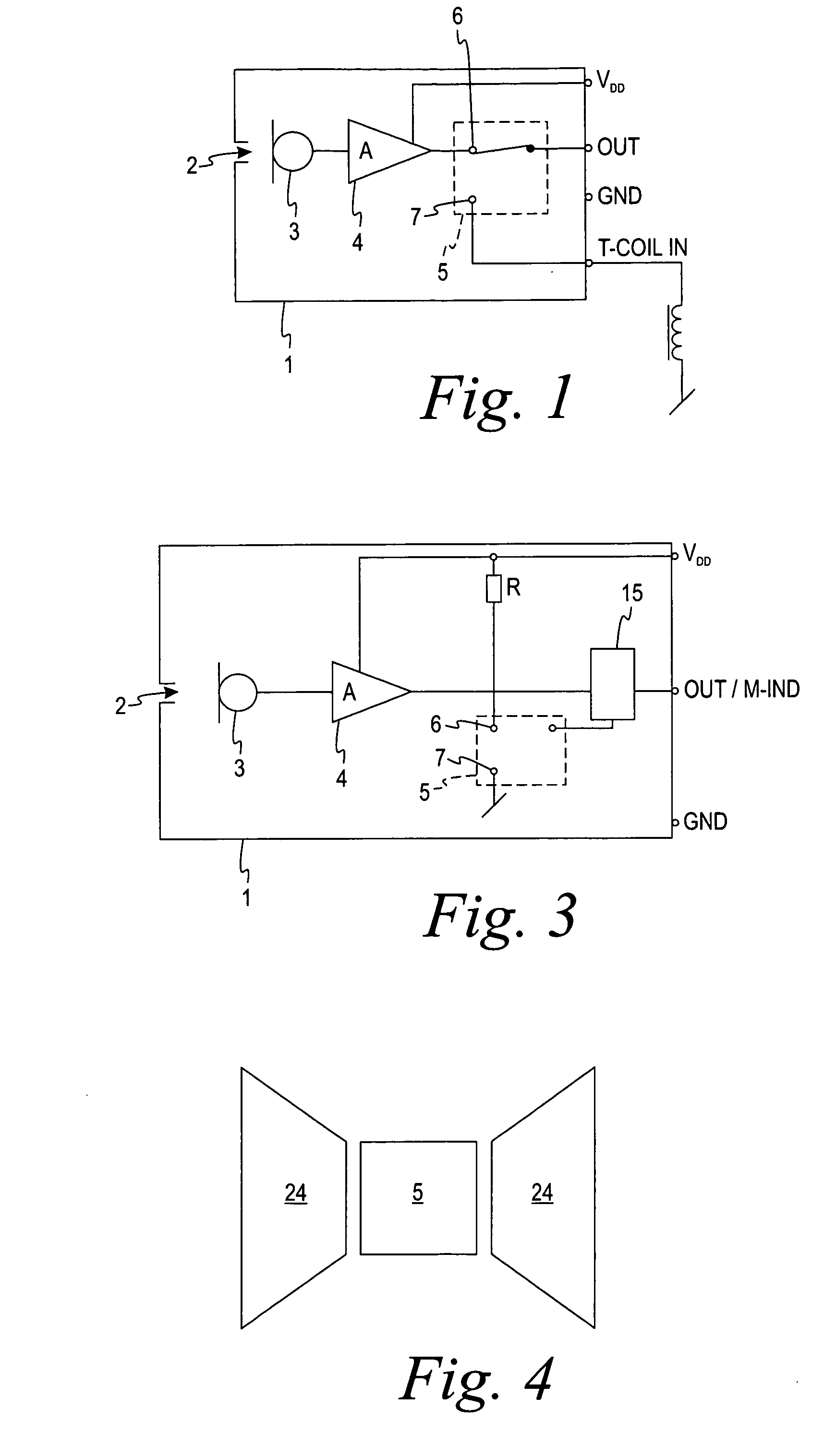 Microphone assembly comprising magnetically activatable element for signal switching and field indication