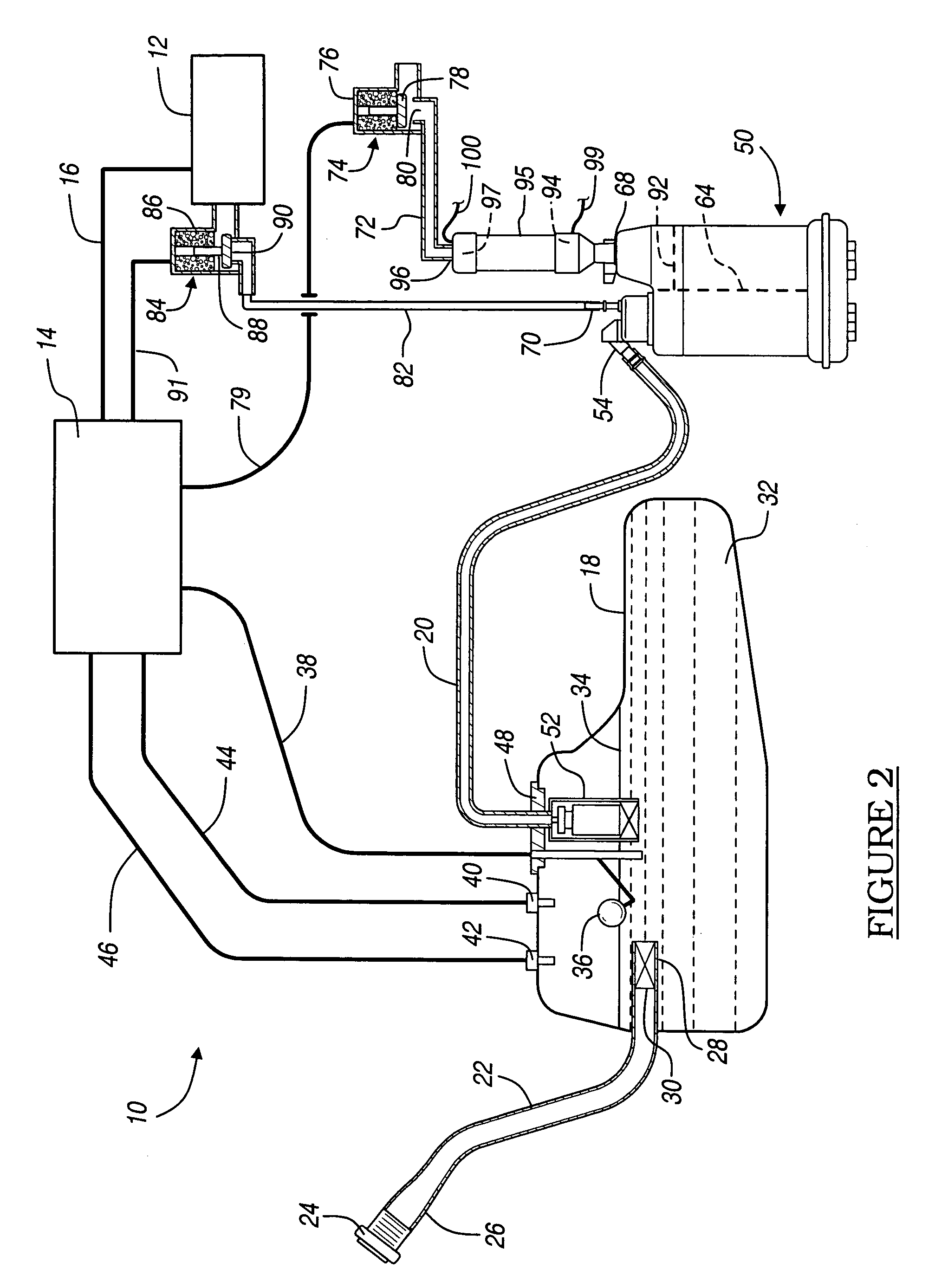 Method and system of evaporative emission control for hybrid vehicle using activated carbon fibers