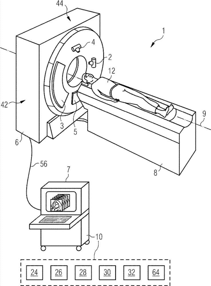 Method, image processing device and computed tomography system for determining a proportion of necrotic tissue