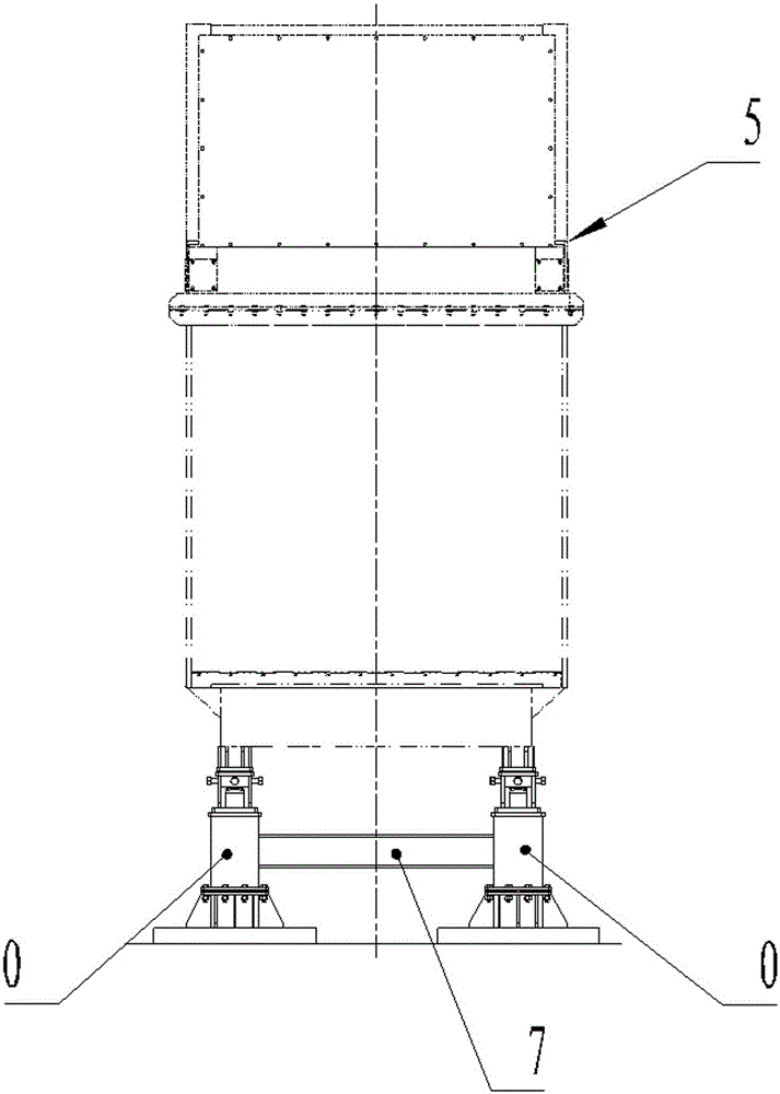 Weighing support system of garbage compressor
