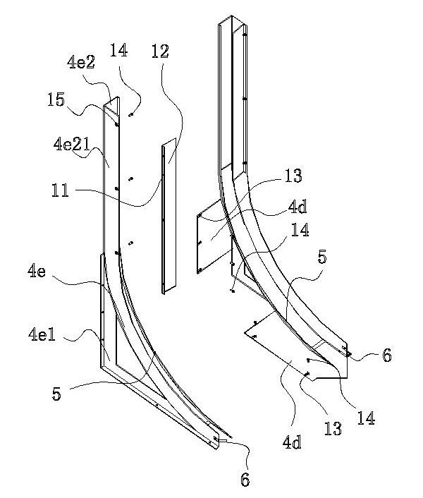 Cornerite mounting method and device used on ceramic tile packaging machine