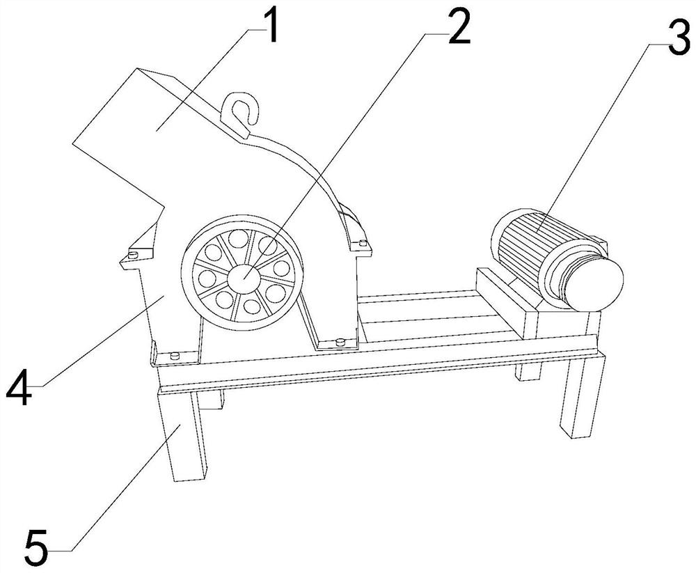 A polymer material crusher