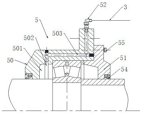 Bearing block, system for cleaning oil chamber of bearing block, mineral engineering machine and engineering machine