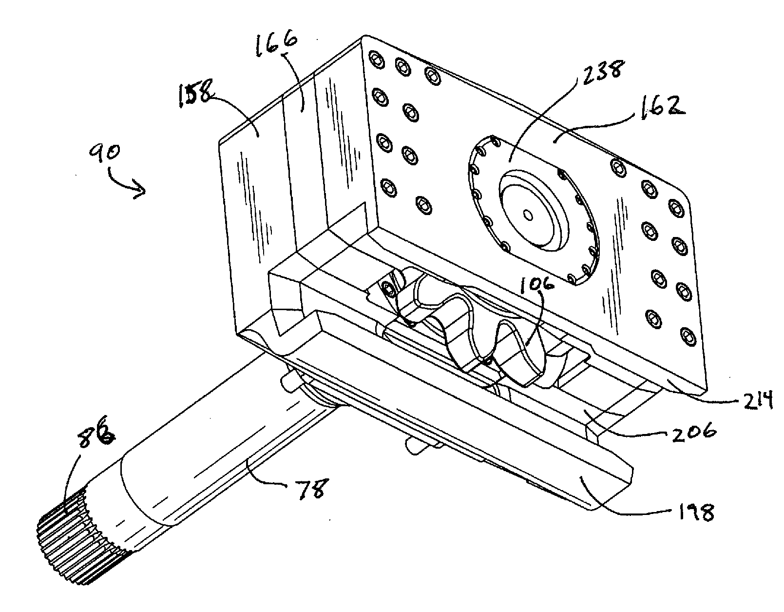 Drive mechanism for a longwall mining machine