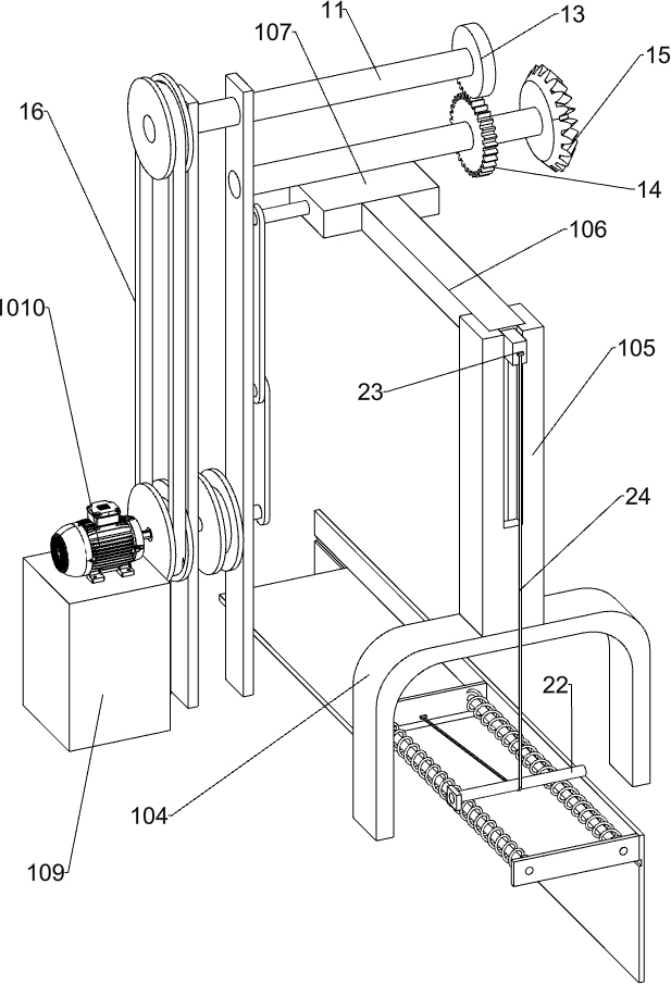 Assembling device for wood sword production