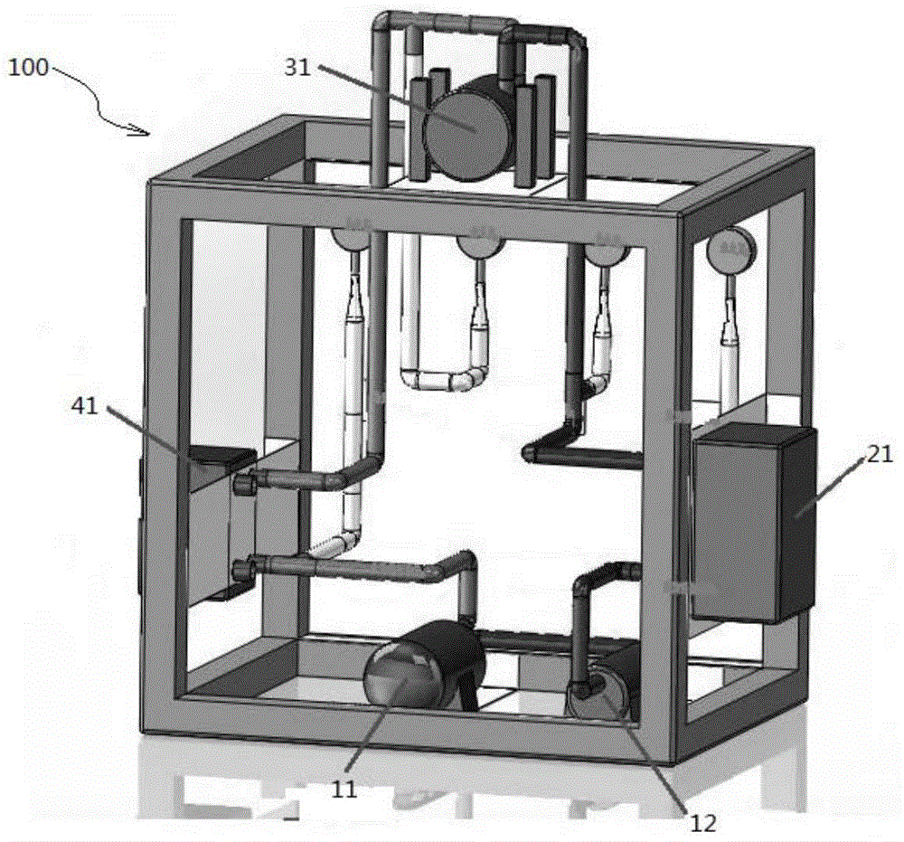 Organic Rankine cycle system experimental device