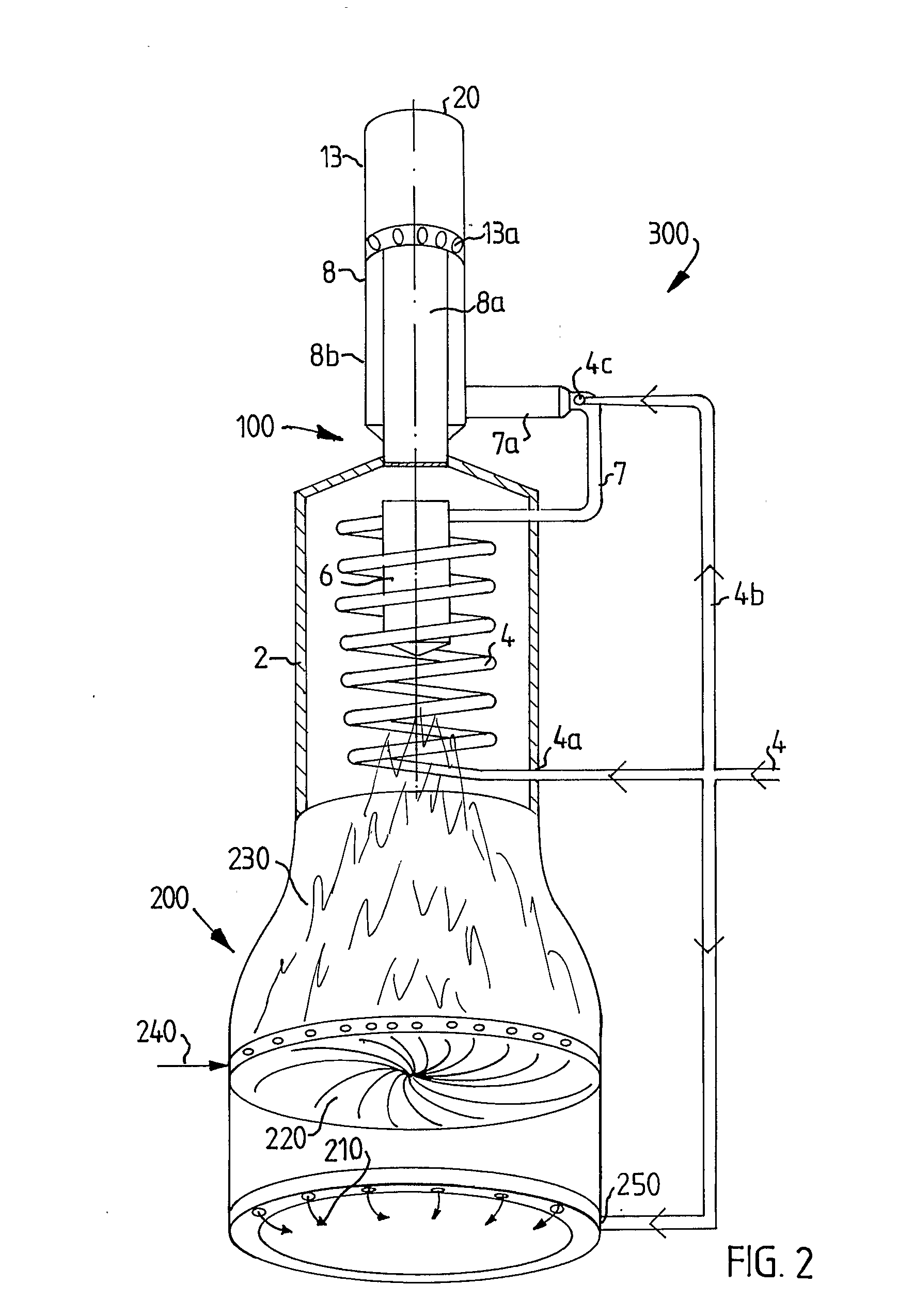 Method and Device for Producing a Gaseous Medium Comprising Steam