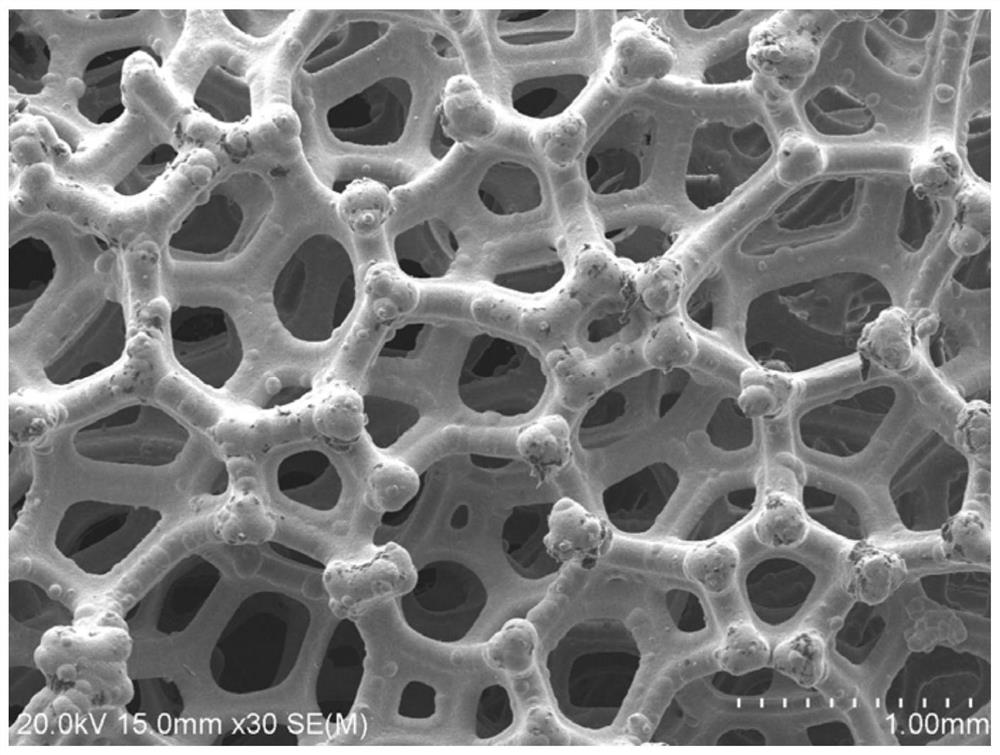 Simple method for detecting aperture ratio of foam metal with network-shaped through hole structure