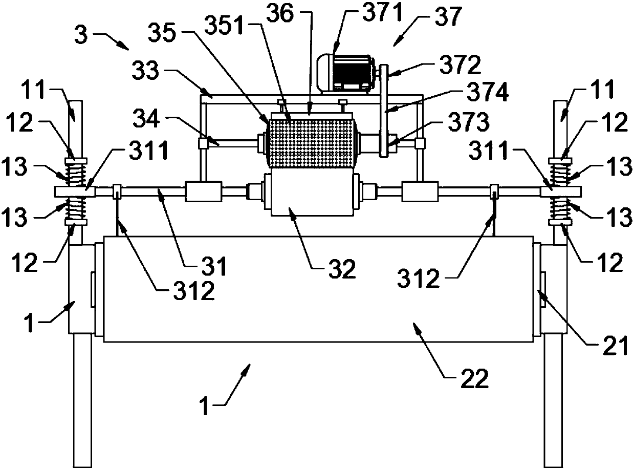 Improved gluing device on box gluing machine