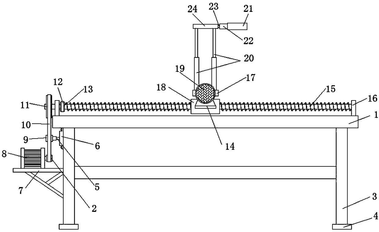 Universal adjusting fixing device for chemical experiments