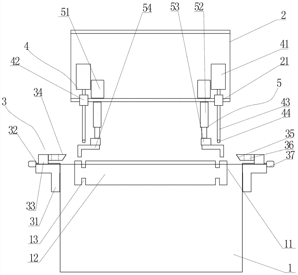 A storage device for plastic cloth edge sealing and rolling