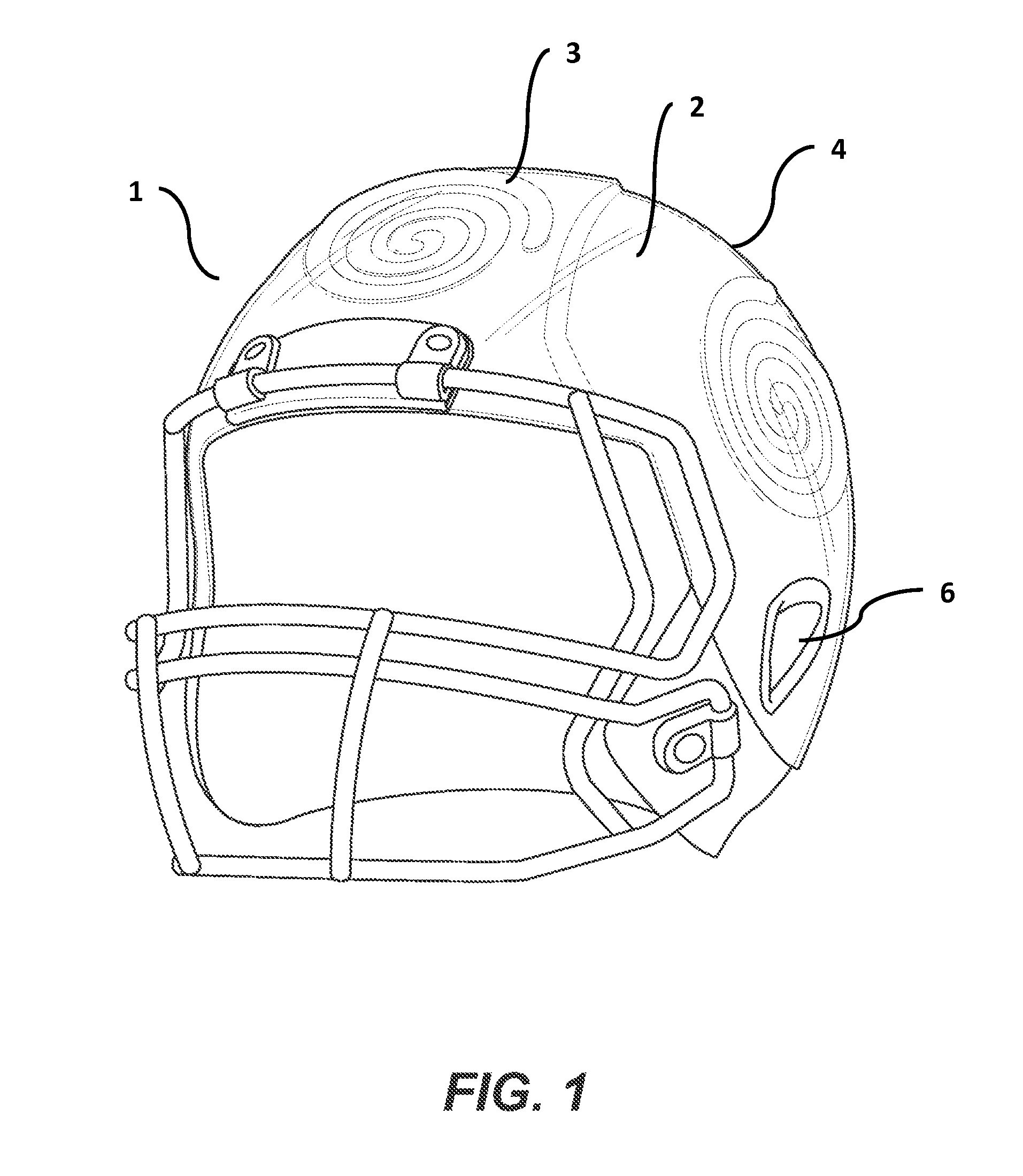 Helmet for reducing concussive forces during collision