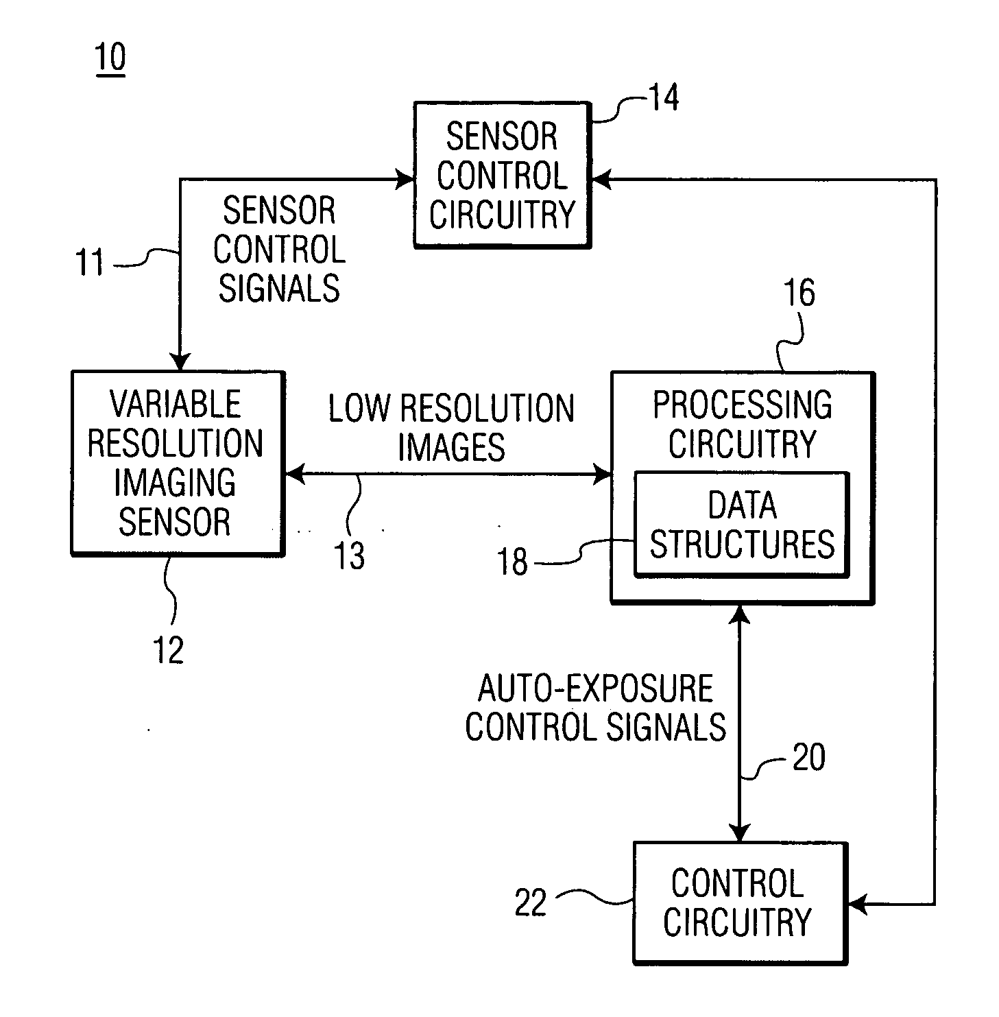 Optical code reading system and method using a variable resolution imaging sensor
