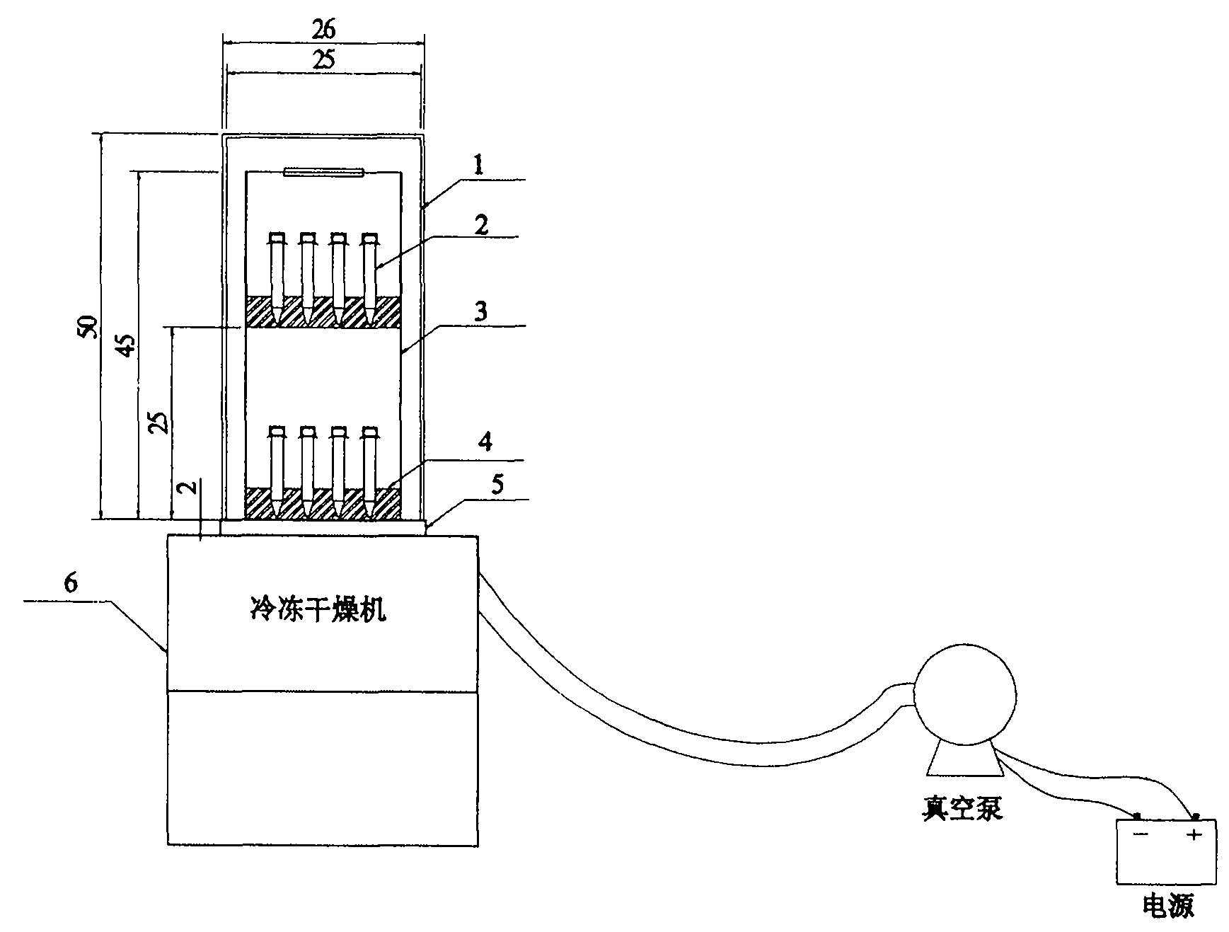 Device for concentrating extracting solution during organic phosphorus analysis in deposit sediments