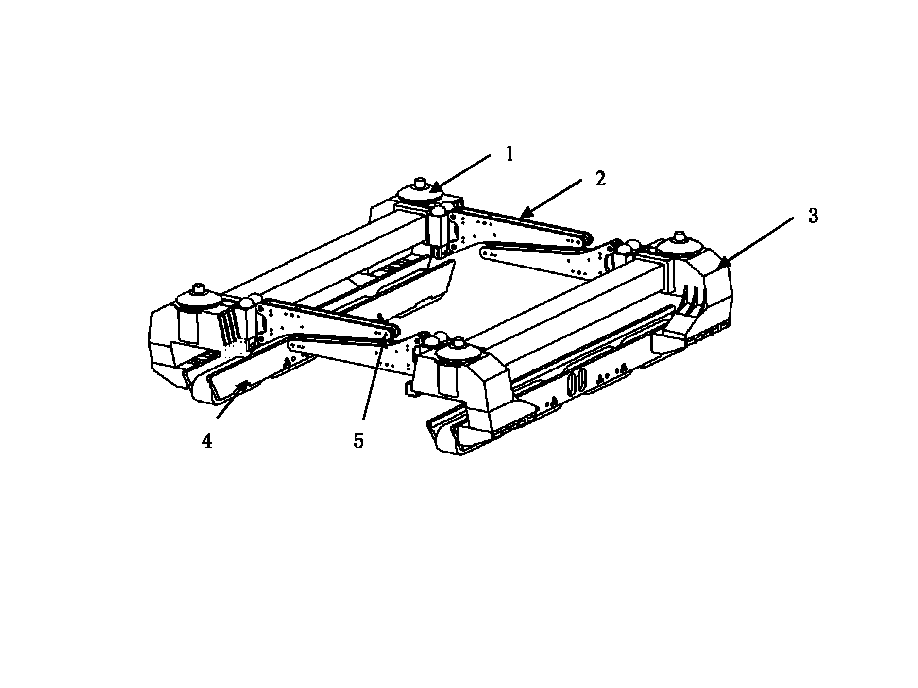 Suspension unit structure of maglev train