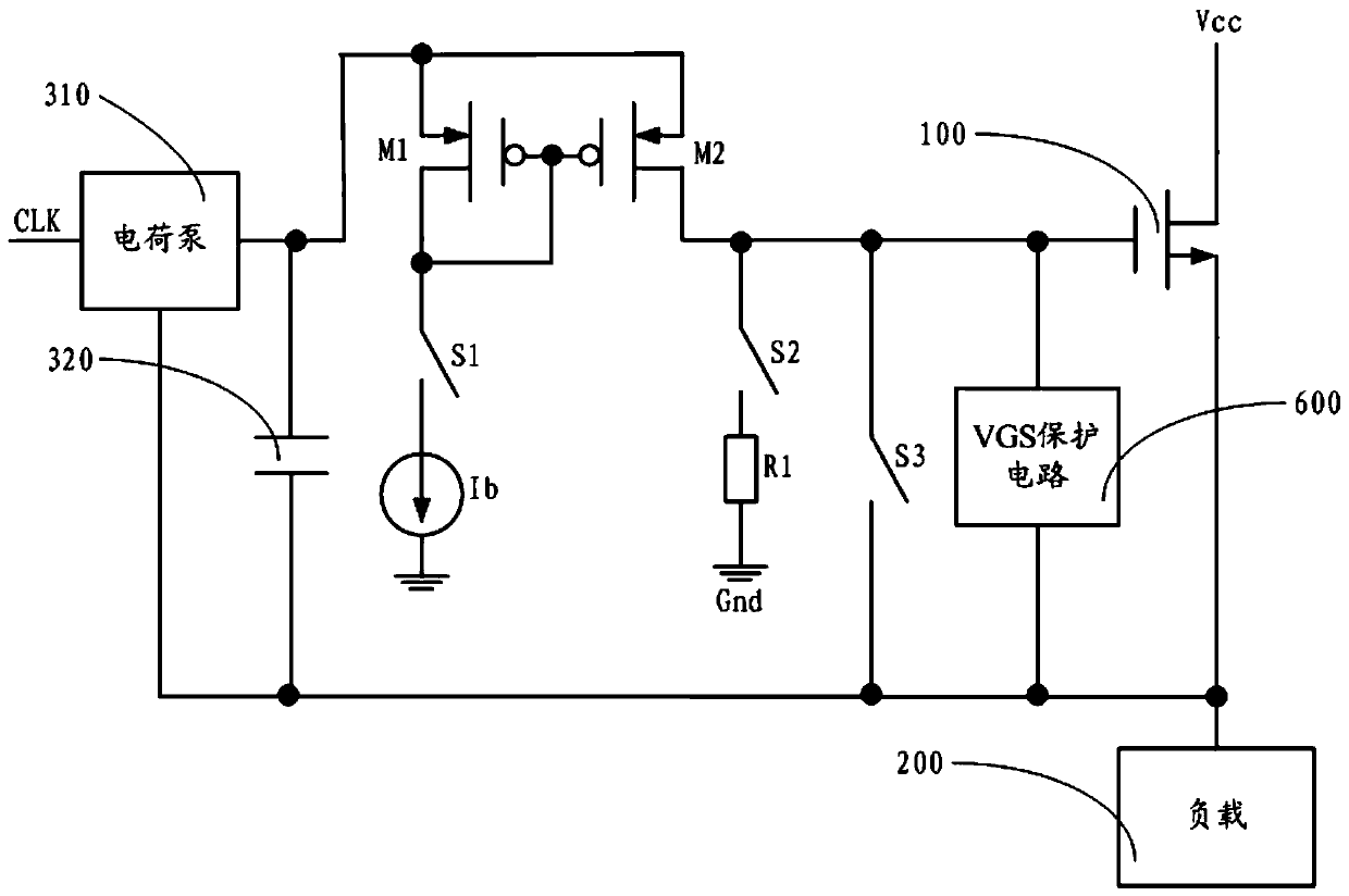 A drive circuit for nmos switching tube