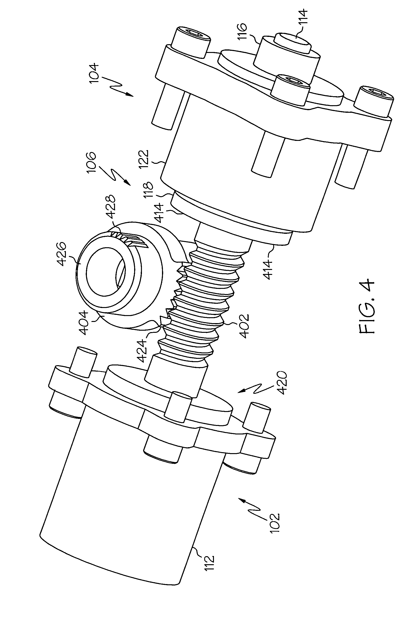 Motor driven harmonic drive actuator having an interposed output mechanism
