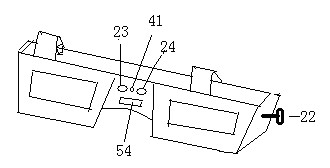 Head two-dimensional (2D) and three-dimensional (3D) switching type 3D spectacles