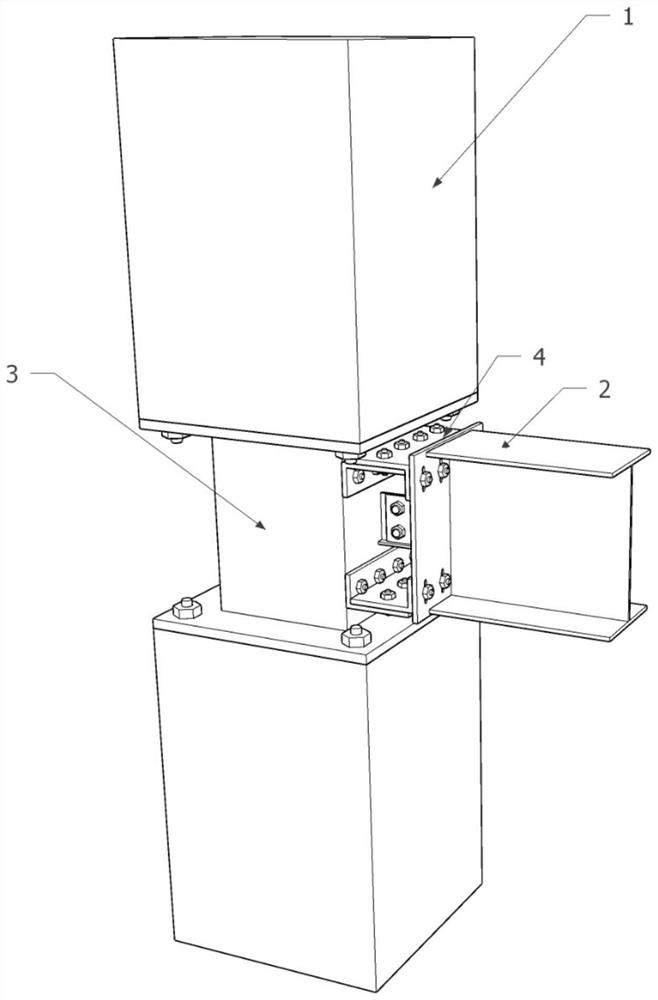 A detachable modular beam-column joint device and its construction method