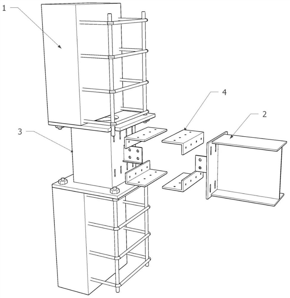 A detachable modular beam-column joint device and its construction method