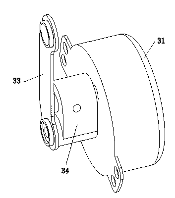 Tower fan air channel swing mechanism