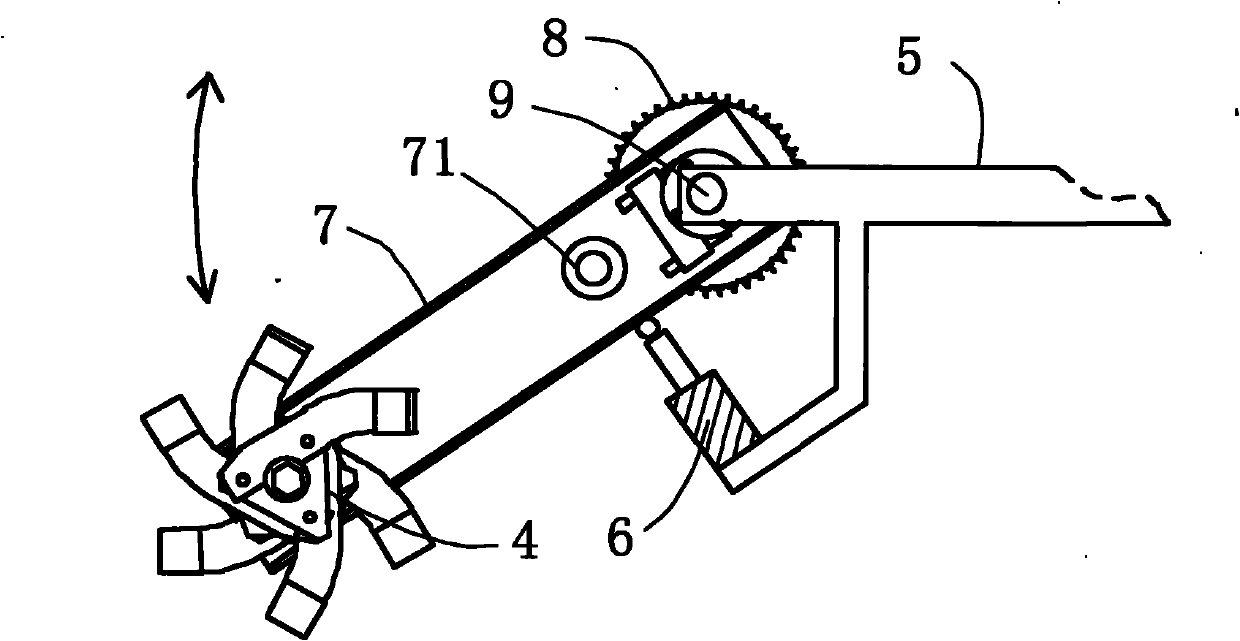 Combine harvester with rotary stubble cutter