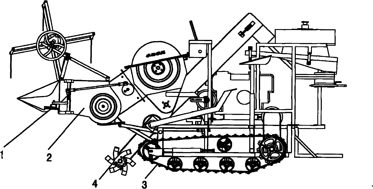 Combine harvester with rotary stubble cutter