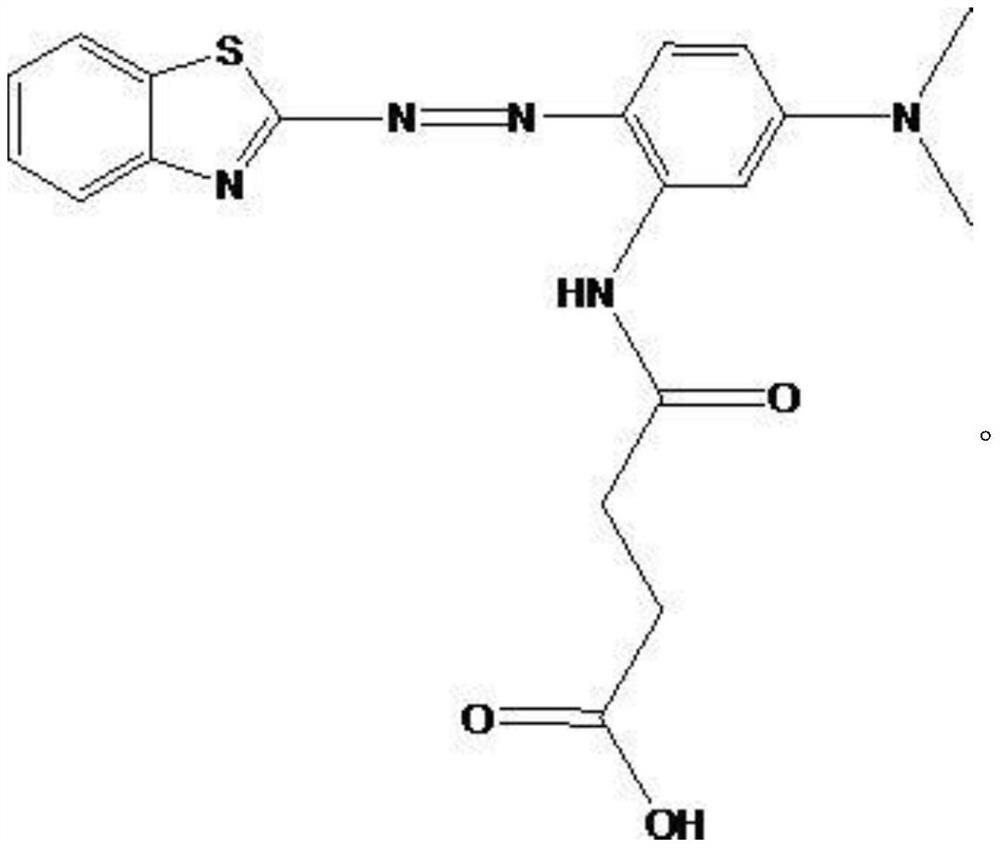 Thiazole azo dye and synthesis method thereof