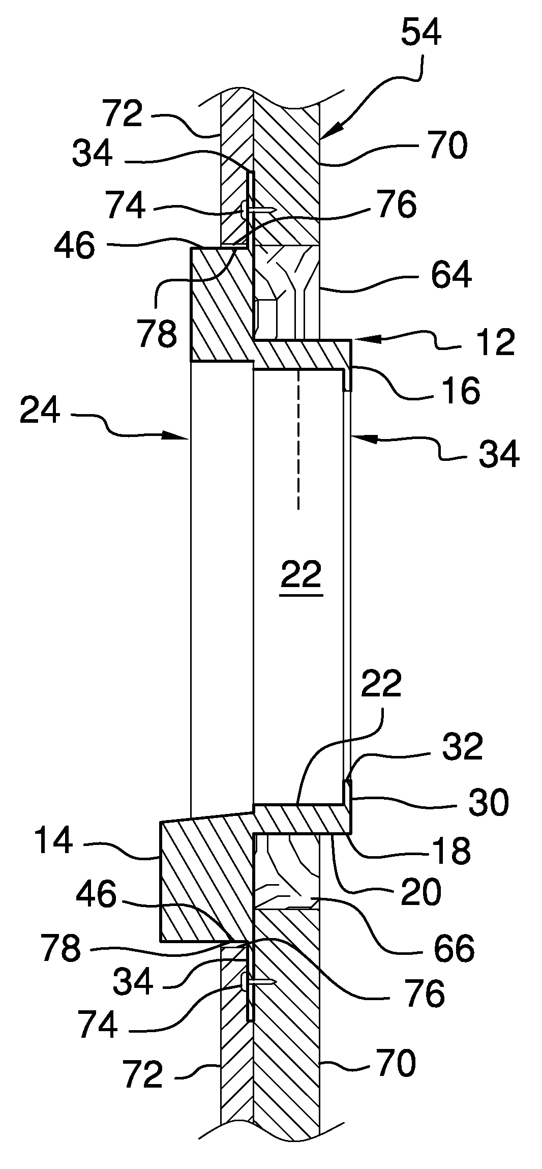 Monolithic fenestration construction member and wall and fenestration assembly using the same