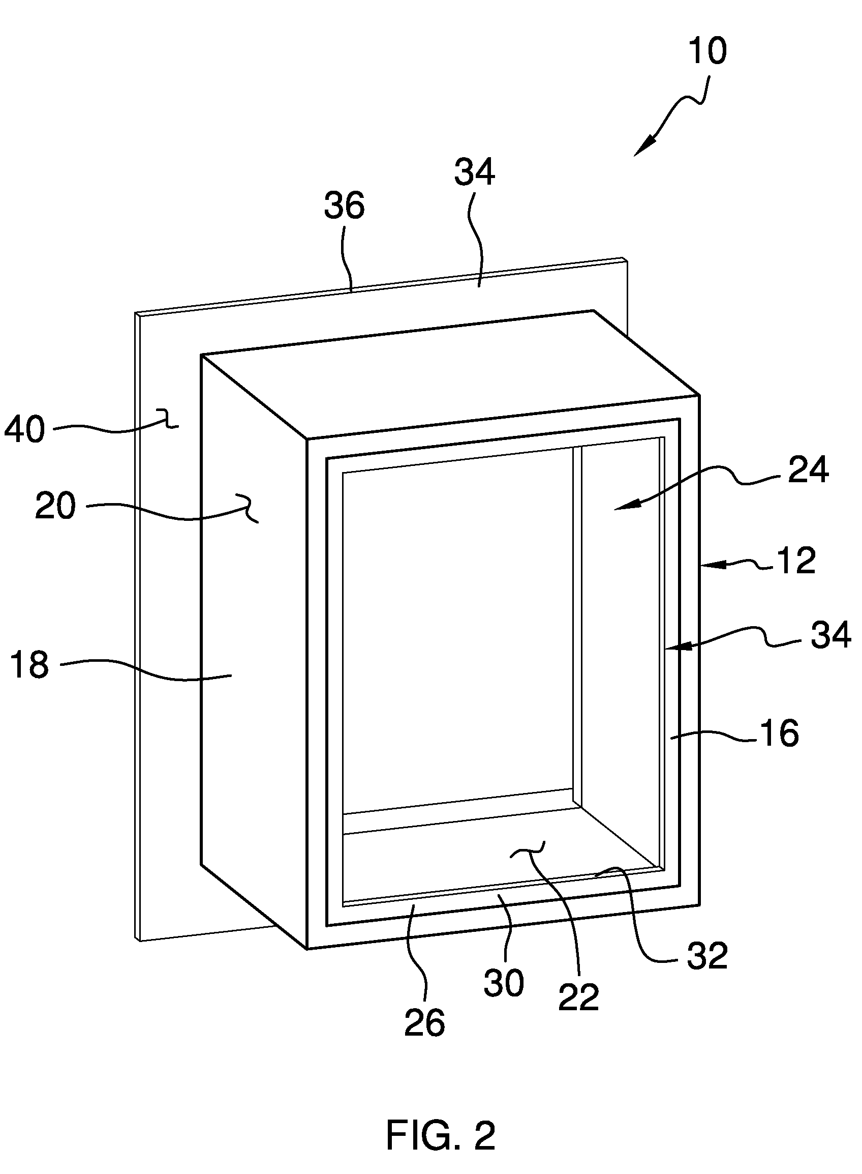 Monolithic fenestration construction member and wall and fenestration assembly using the same