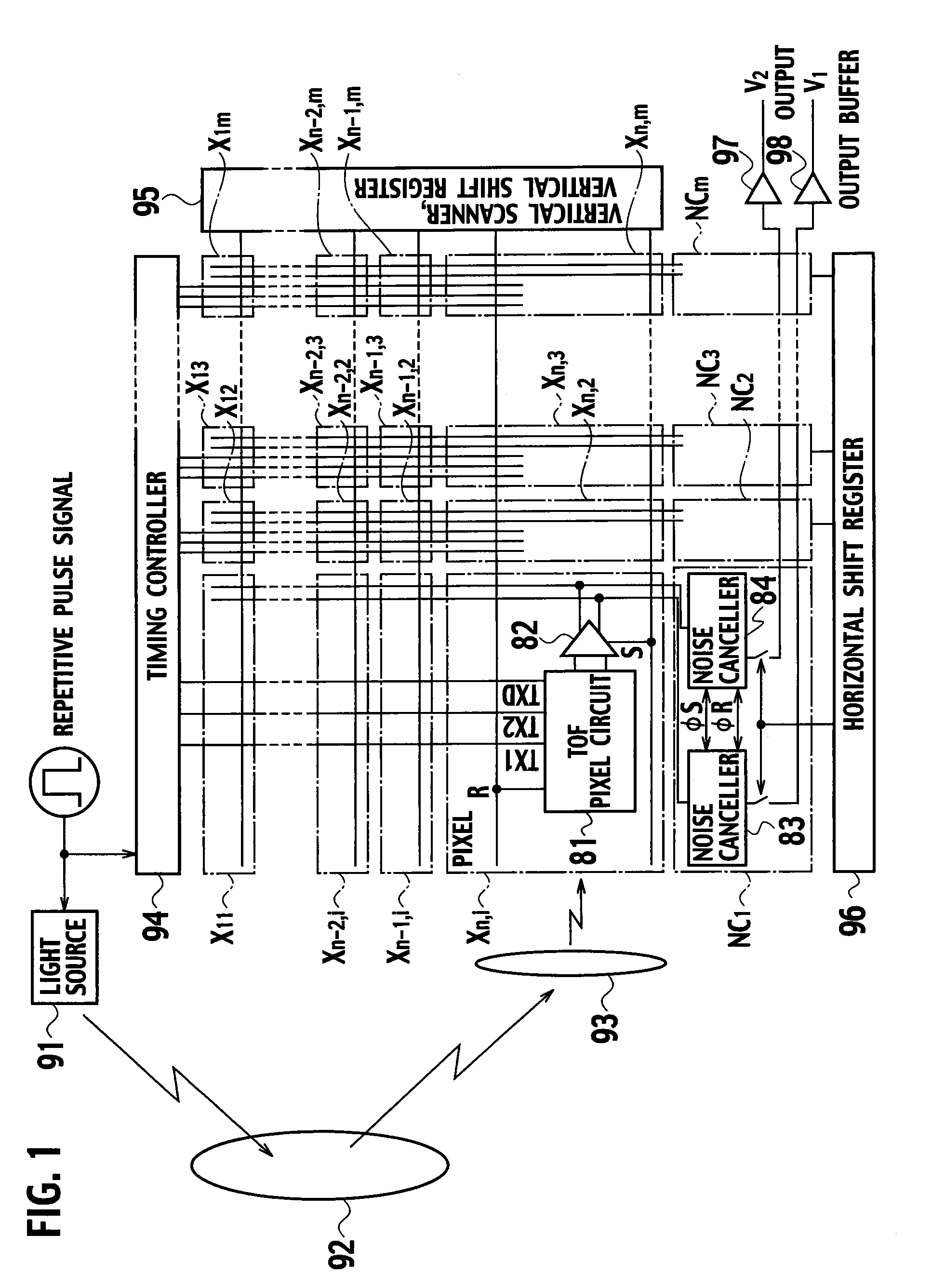 Semiconductor range-finding element and solid-state imaging device