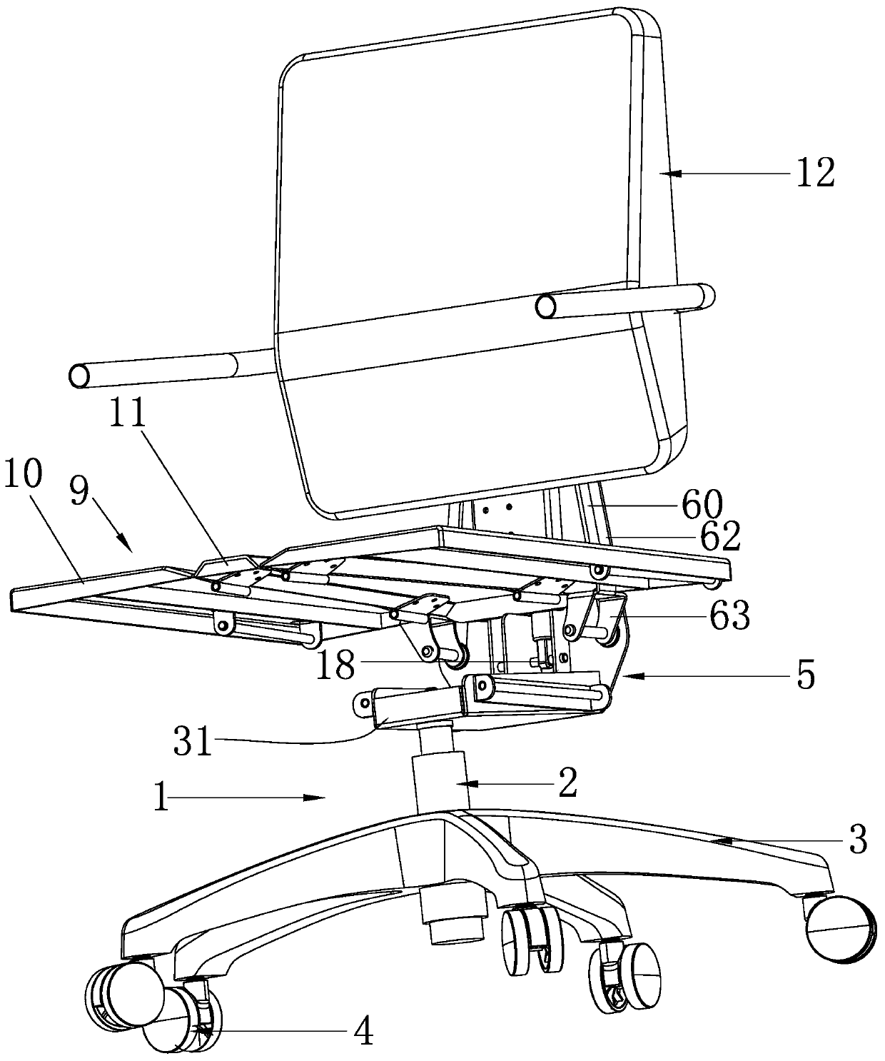 Chair unit and chair