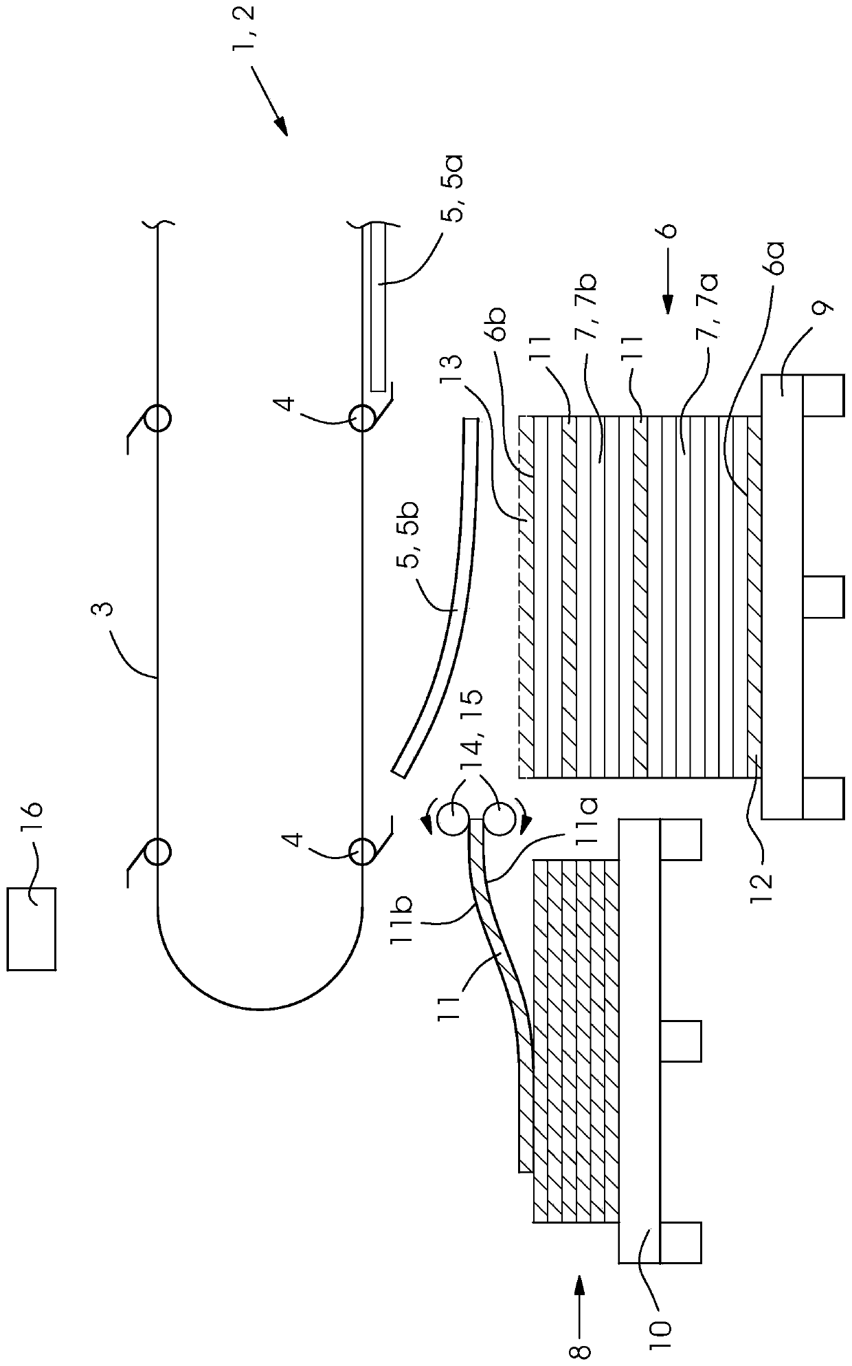 Method of depositing wet printed sheets and forming sheet stack