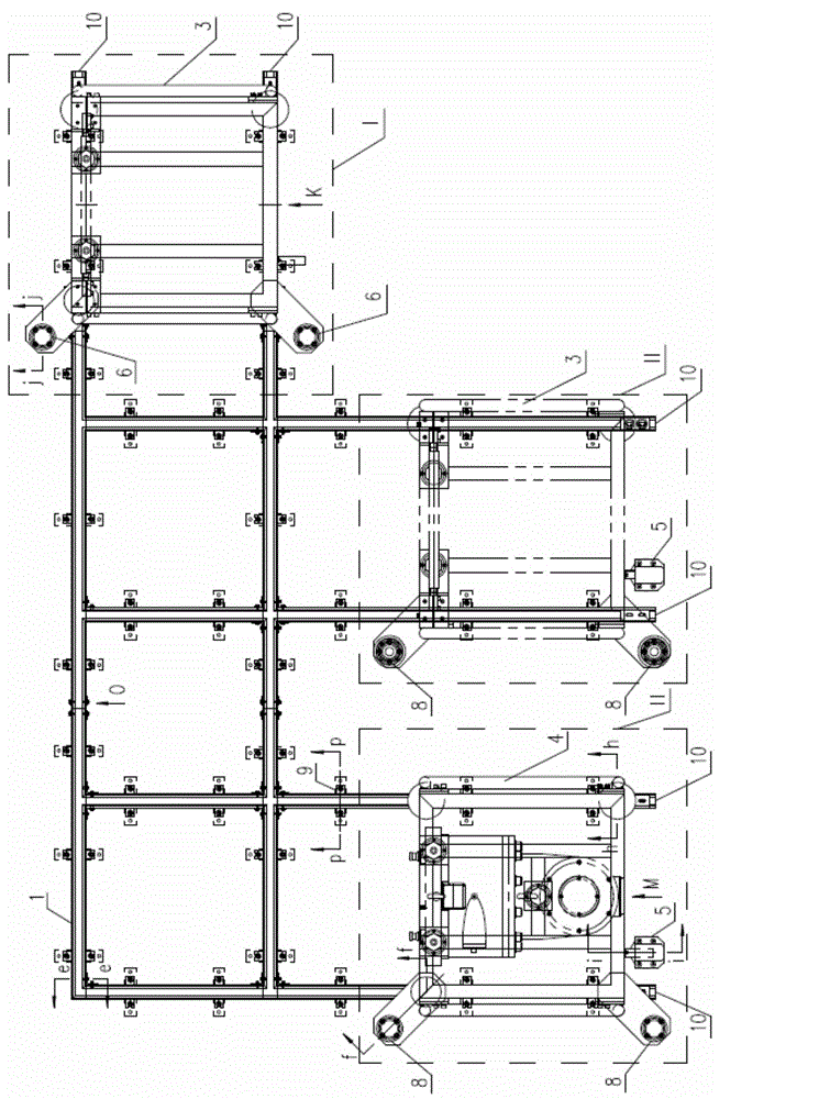 Trolley device for automatic replacement of machine tool accessories