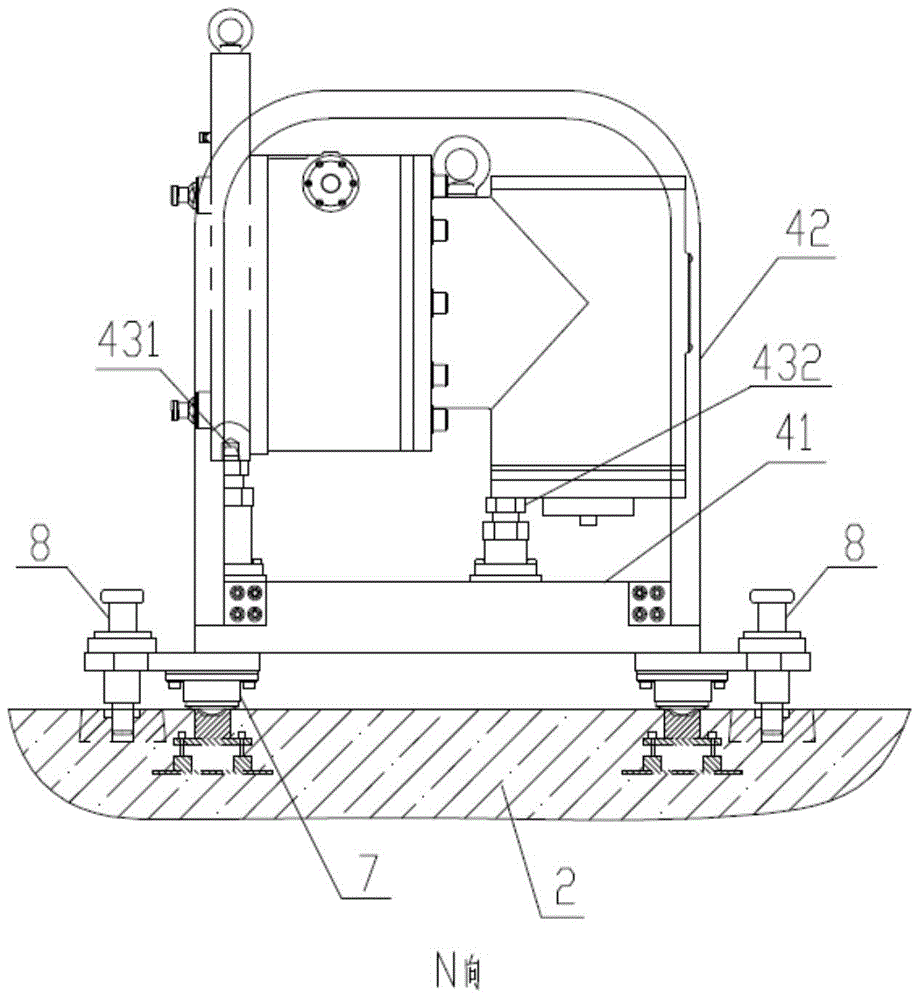 Trolley device for automatic replacement of machine tool accessories