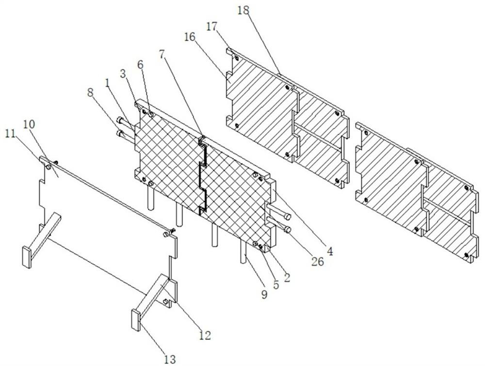 Deep foundation pit supporting soil retaining and water separating device