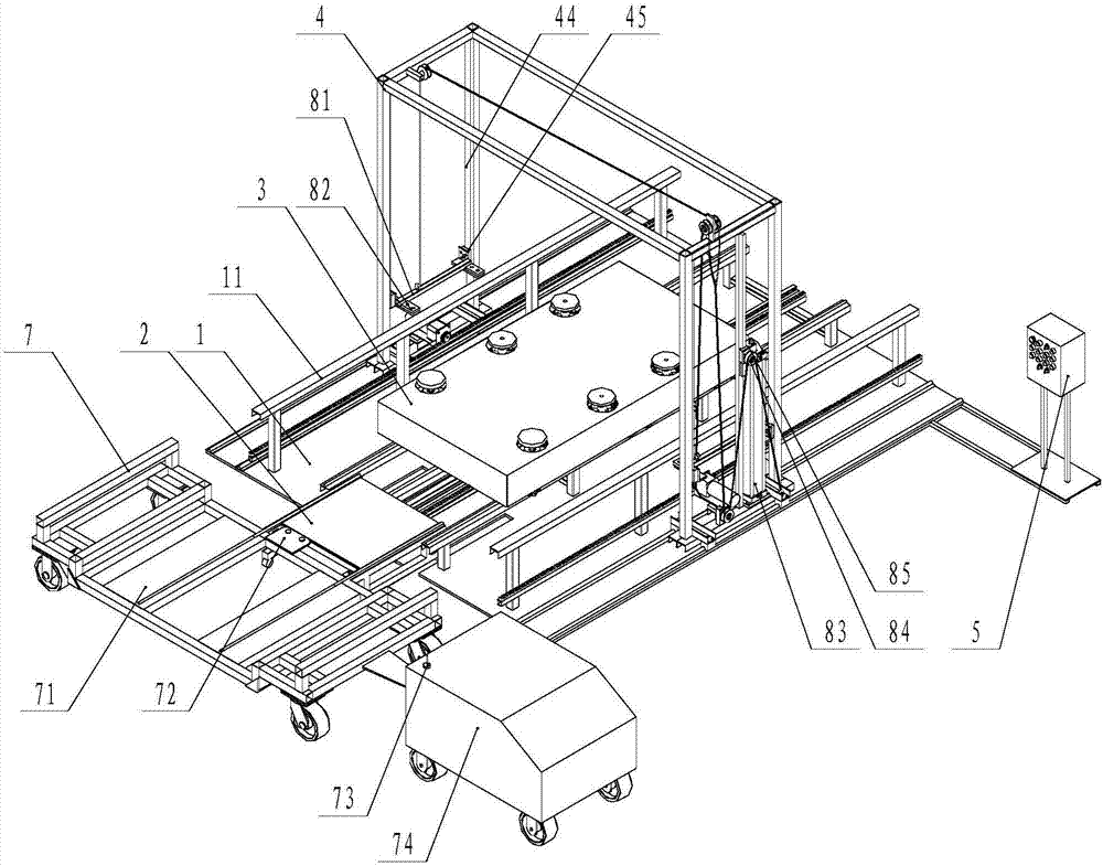 Two-box method automatic docking loading and unloading device