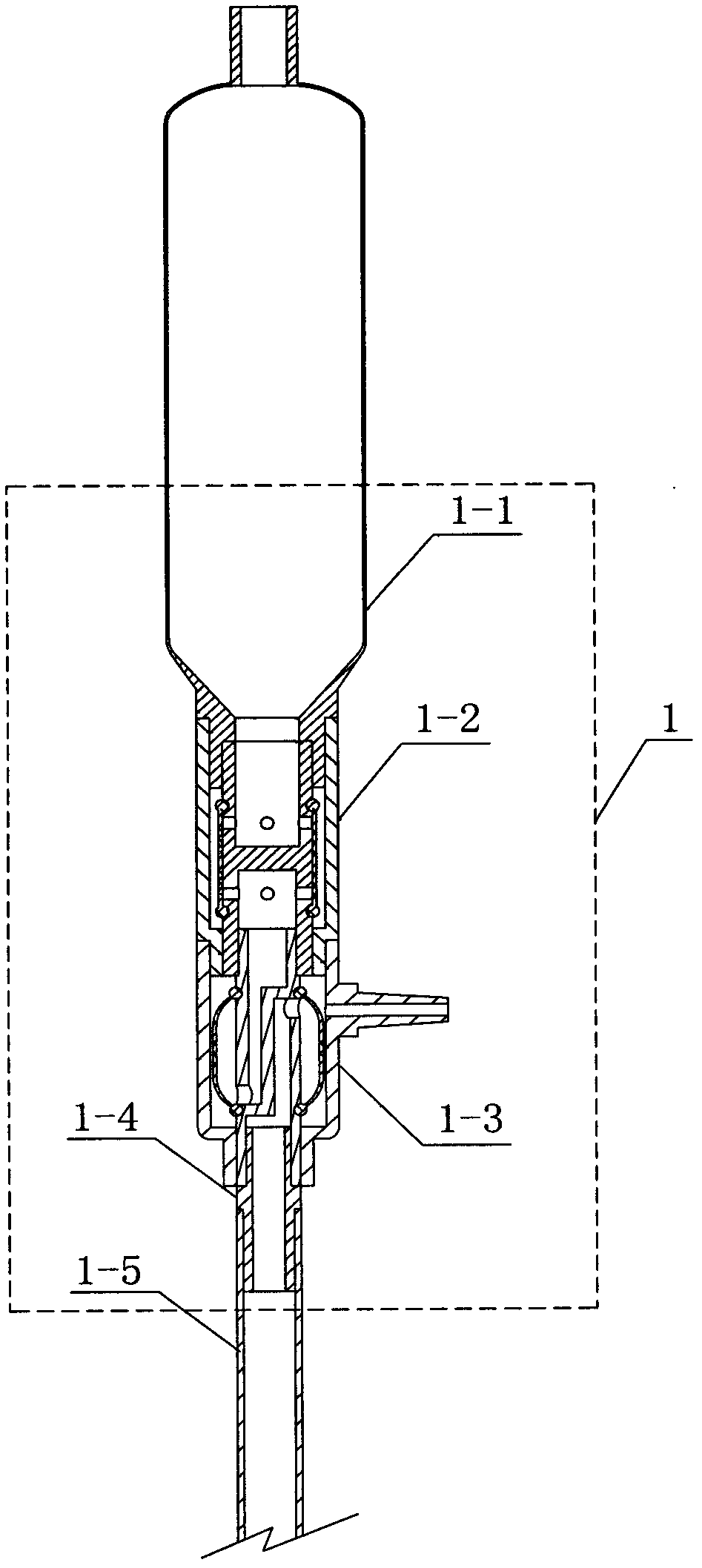 Composite negative pressure conduction type self-cutoff device of disposable venous infusion apparatus