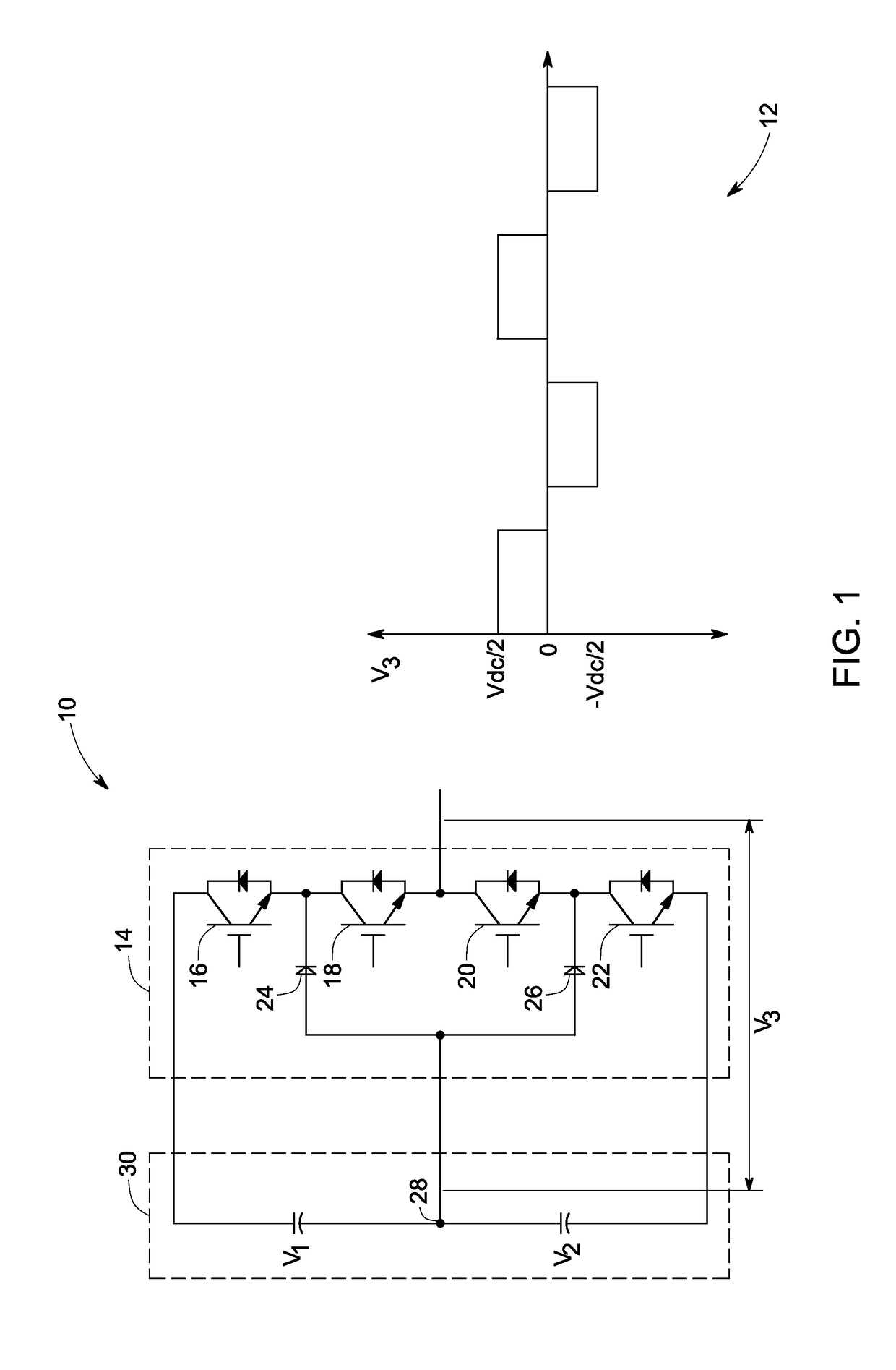 Switching device failure detection system and method for multilevel converters